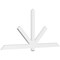 Ekena Millwork Kennewick Architectural Grade PVC Gable Bracket, 84"W x 38 1/2"H x 2"D x 4"F, 11/12 Pitch GBP084X39X0204KEN00 - alternate 1